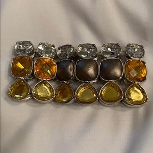 bracelet gold stones